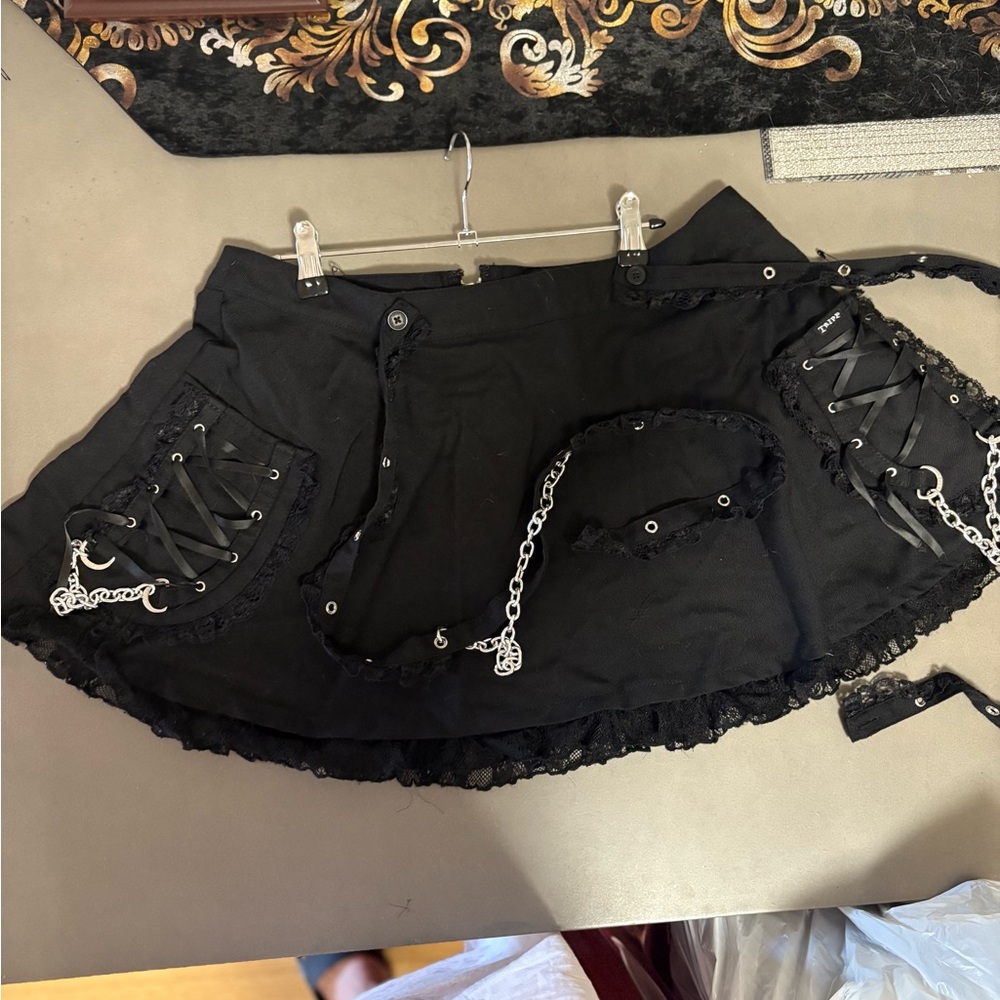 Tripp bondage style skirt with suspenders